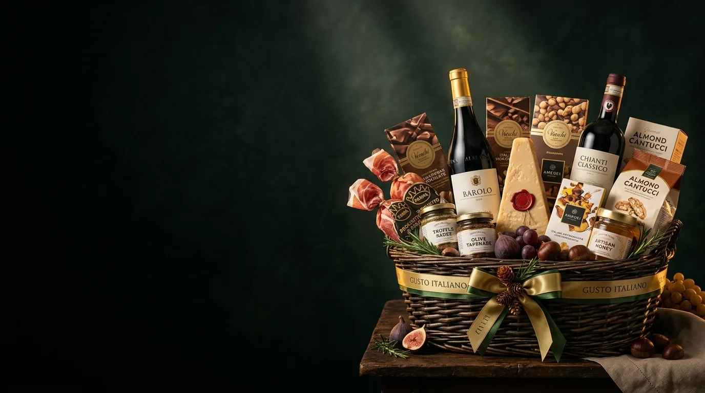 Gift baskets & gourmet hampers delivered across Italy