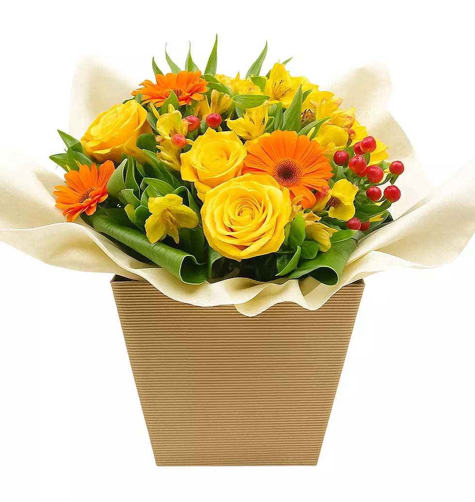 Golden Glow Floral Bouquet