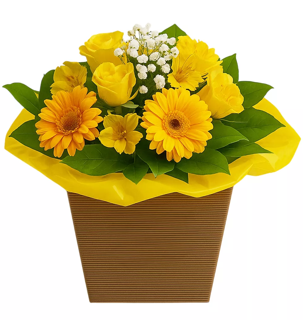 Golden Floral Bouquet