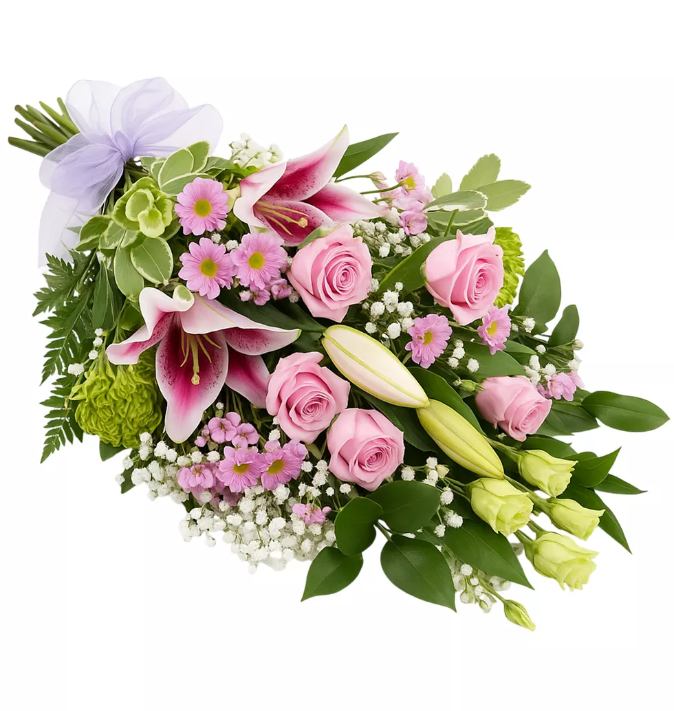 Condolences Bouquet Of Pink Flowers