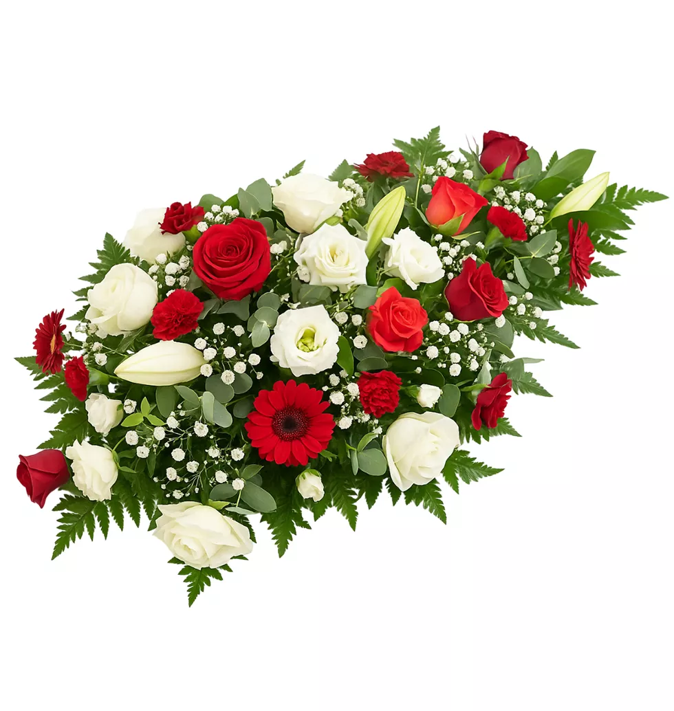Mixed Flower Cushion Pillow For Condolence