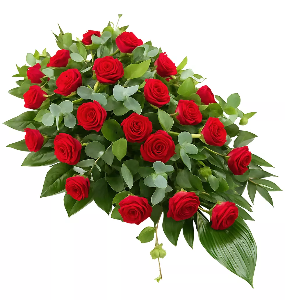 Red Roses Cushion For Symphatizing