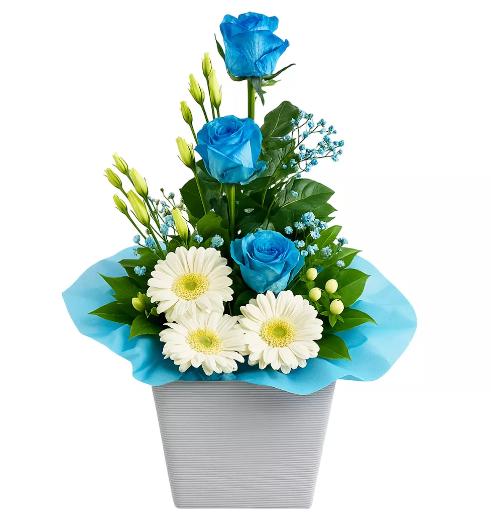 Blissful Blue Floral Bouquet
