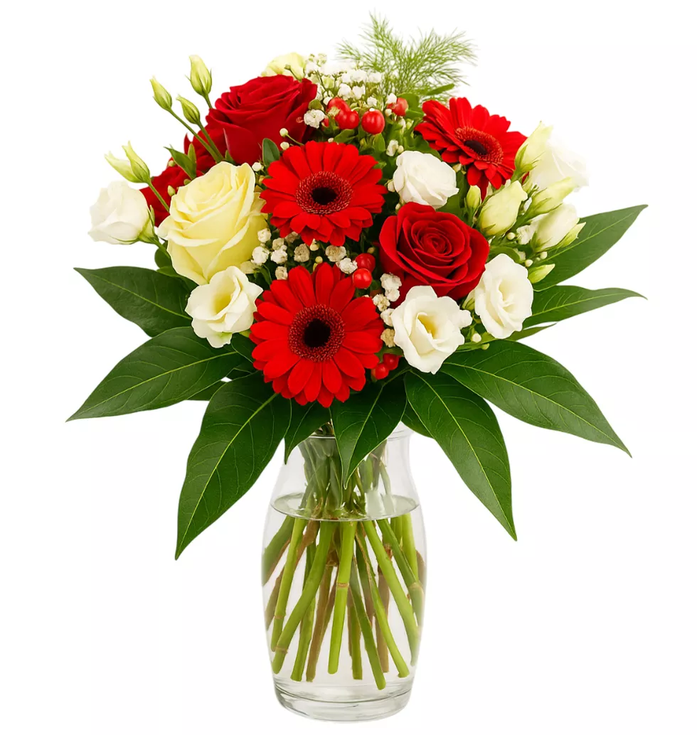 Elegant Roses & Gerberas Bouquet