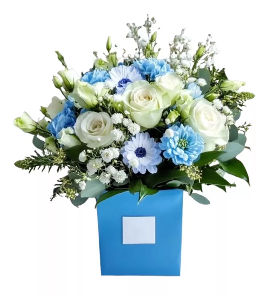 Blissful Blue Floral Bouquet